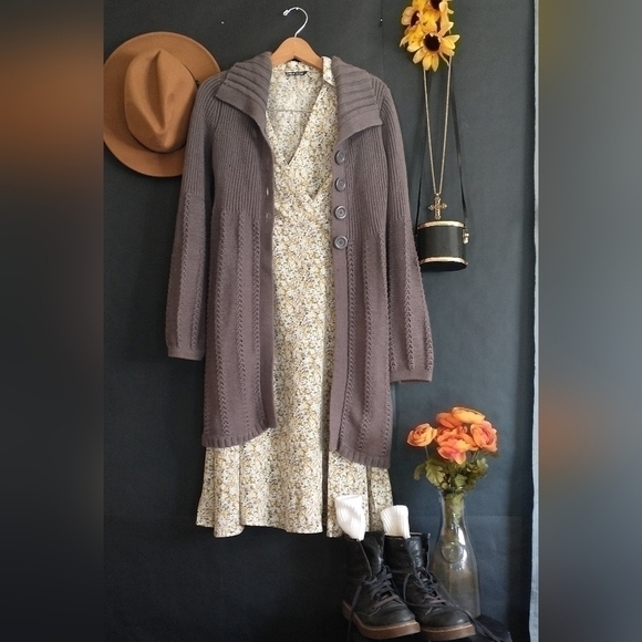 🆕 90s Style Maxi Dress by Shein Eclectic Grampa Dress Fairycore Cottagecore Y2K - Picture 9 of 9